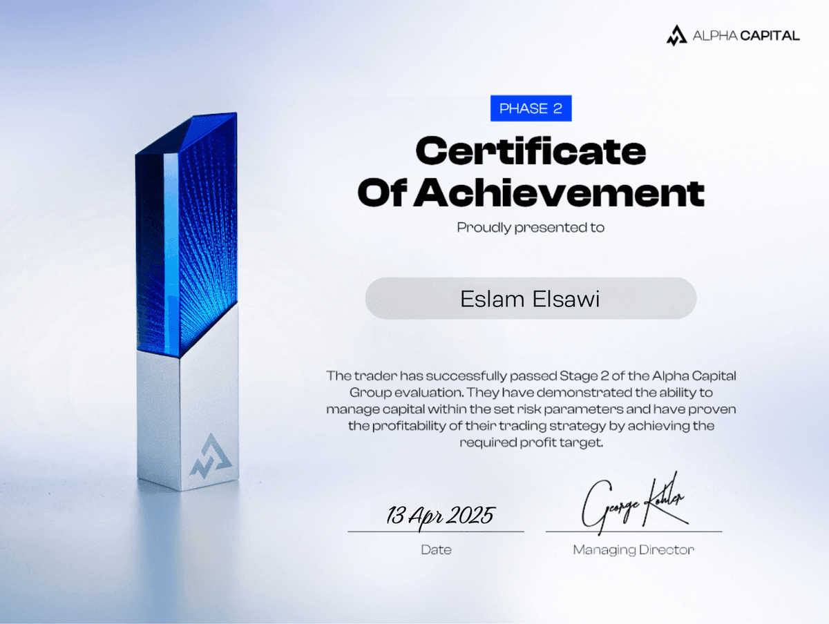 Alpha Capital - Phase 2 Achievement - Apr 2025